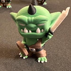 3D Printed Goblin Miniature Set: Funny DnD Minis, Tabletop RPG Terrain