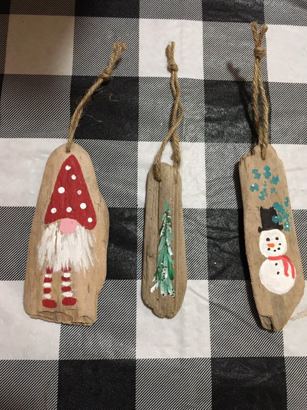 DRIFTWOOD CHRISTMAS Ornaments Set of 3 Beachy Christmas Etsy