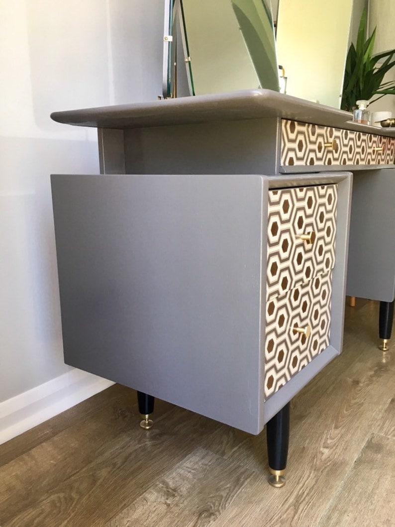 Vintage G Plan Dressing Table Desk Upcycled in Cole & So Etsy