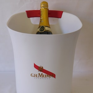 vintage French G.H.Mumm plastic champagne ice bucket  / Barware / cooler