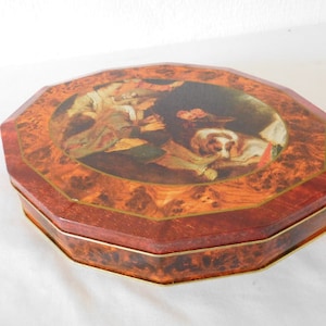 Biscuit en métal français vintage / Boîte de chocolat / Boîte de rangement / Boîte de collection / Ustensiles de cuisine