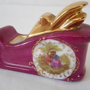 vintage French Limoges porcelain small miniature dolls house ornament