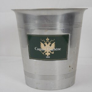 vintage French Canard Duchene aluminium champagne ice bucket / barware