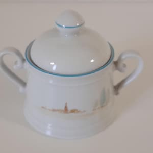sucrier / ustensiles de cuisine en porcelaine de Bavière allemande vintage