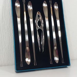 vintage French metal Seafood / Lobster / crab Claw cracker set  / nut cracker / kitchenware / tableware