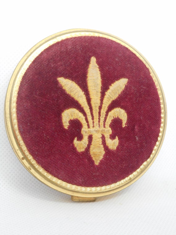 stunning rare vintage French round shaped brass c… - image 3