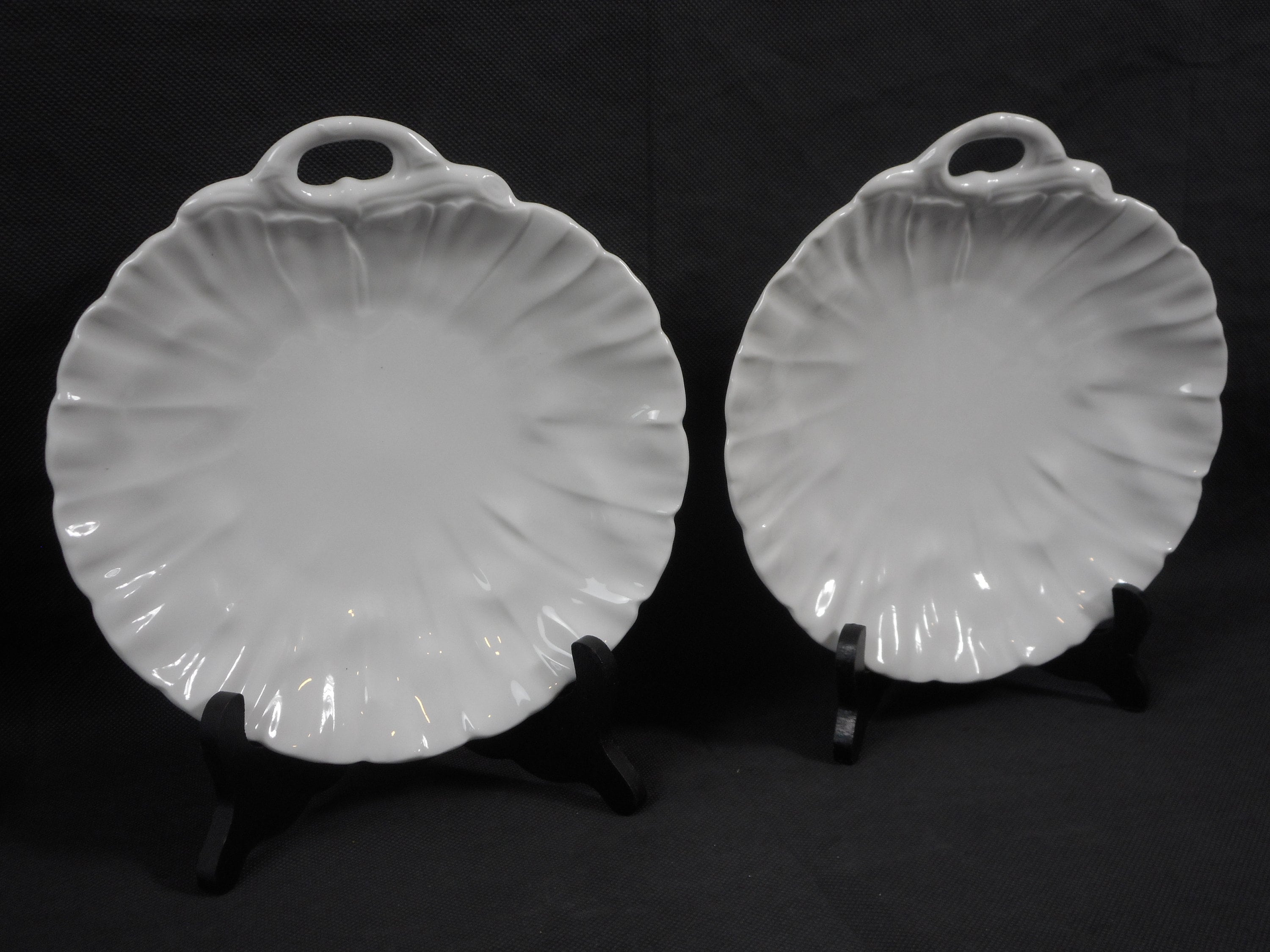 Paire de Superbes Plats Service en Porcelaine Français Limoges Limoges/Plateaux Plateaux