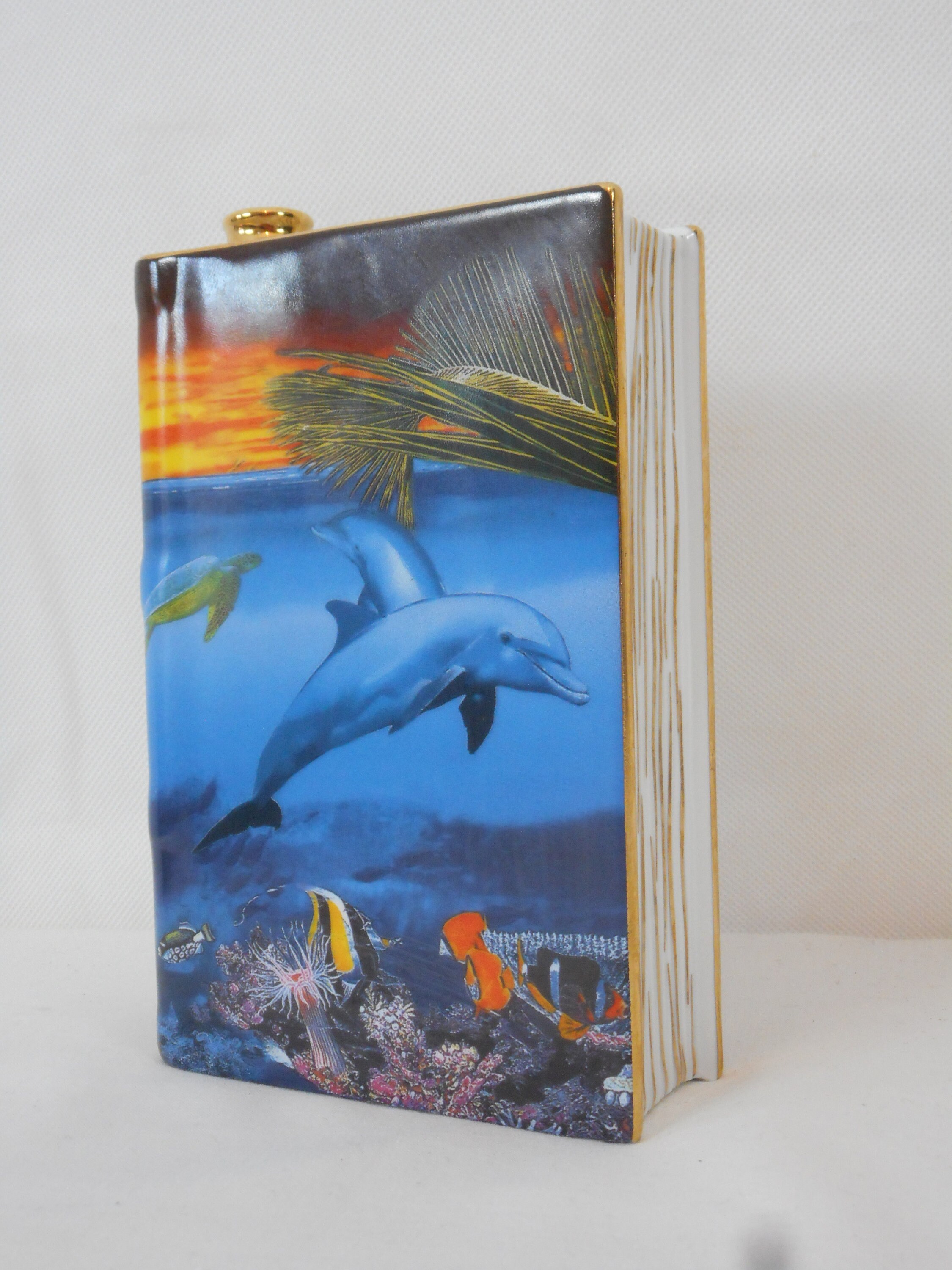 Rare Vintage Français Limoges Castel Porcelaine Camus Napoléon Cognac Décanteur Hawaii