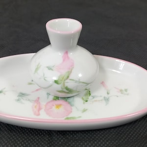 p## vintage French Limoges porcelain miniature vase / ornament / Tray