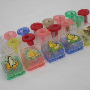Joblot of 20 vintage French plastic pencil Sharpeners