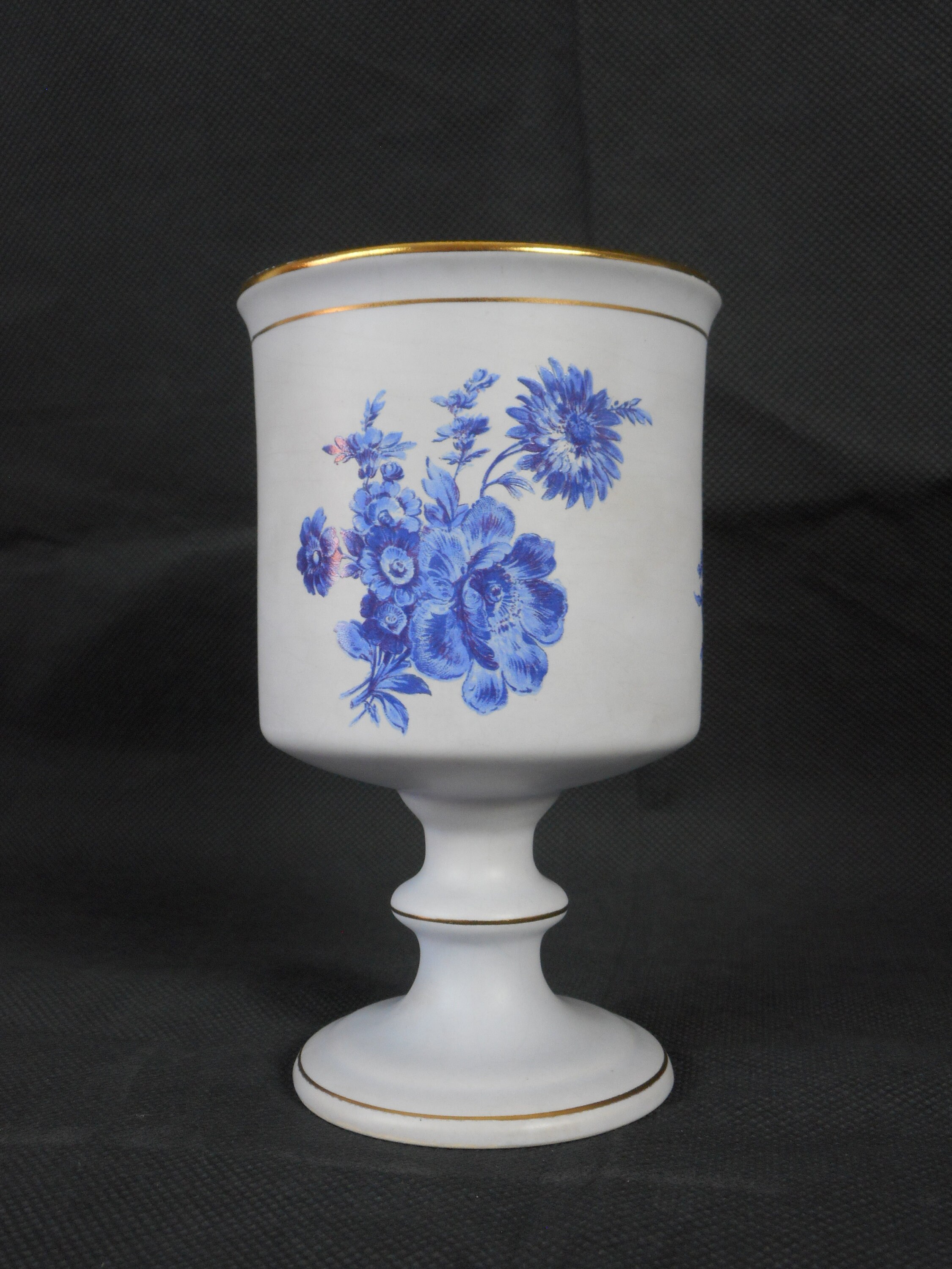 Superbe Rose Bleue Vintage de La Hollande Tasse Décorative/Gobelet