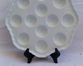 vintage French Limoges porcelain Escargot dish / snail serving / cooking dish / kitchenware