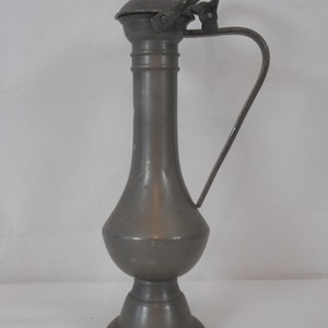 vintage French pewter decorative vase / ornament / French Decor