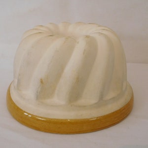 vintage French small Ceramic / pottery Kouglof Mold / Brioche / Cake Mould