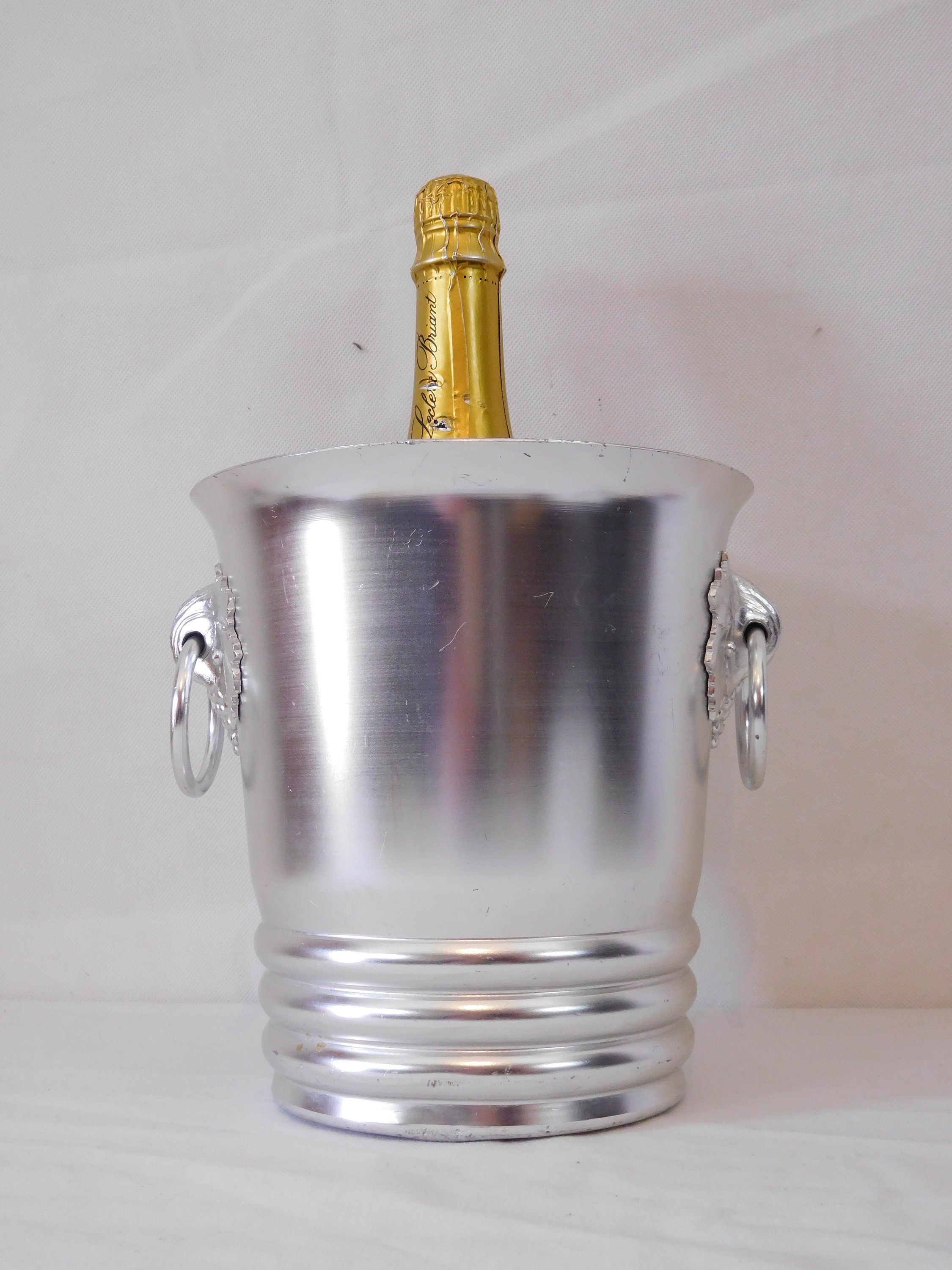 Seau à Glace Champagne Vintage Français Aluminium/Barware