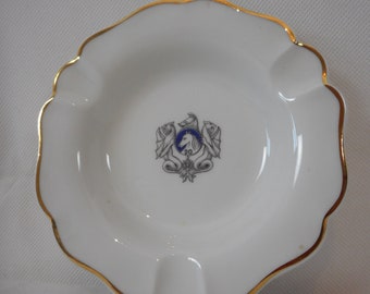 Collectable vintage French Limoges Haviland porcelain table ashtray