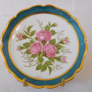 Elegant vintage French Limoges porcelain decorative collectable small plate