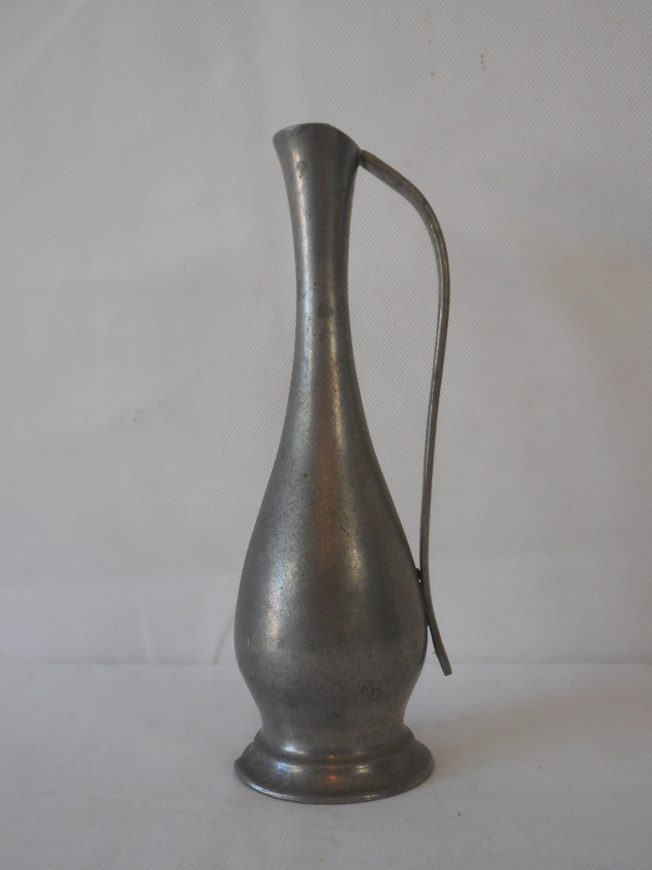 Vase Décoratif Vintage Français Étain/Ornement Décor Français