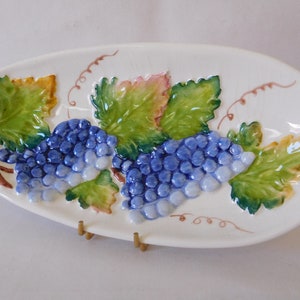 vintage Italian hand painted nibbles dish / tableware / aperitif dish