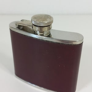 vintage stainless Steel 4oz Hip Flask