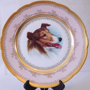 Elegant vintage Limoges France porcelain decorative collectable plate stamped
