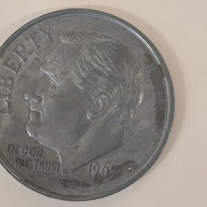 vintage large metal Liberty medal / plaque