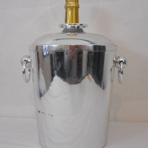 Collectable vintage French metal champagne ice bucket / barware