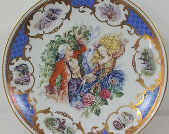 collectable Elegant vintage Limoges porcelain decorative collectable plate stamped