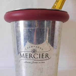 vintage French Mercier aluminium champagne ice bucket / French barware