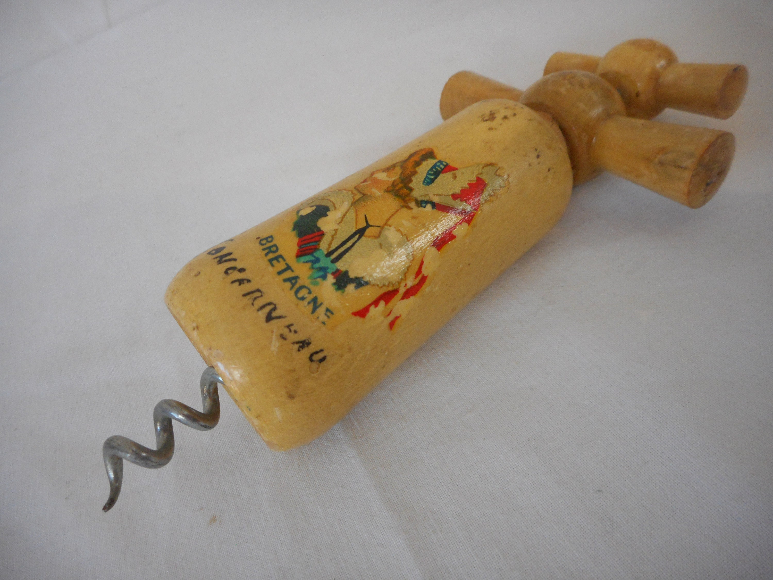 Vis à Liège/Bar en Bois Vintage Français La Main