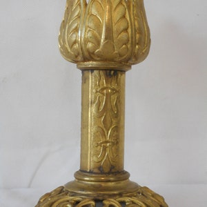 Beautiful Rare vintage French Hand made Bronze candlestick /  holder / French Decor