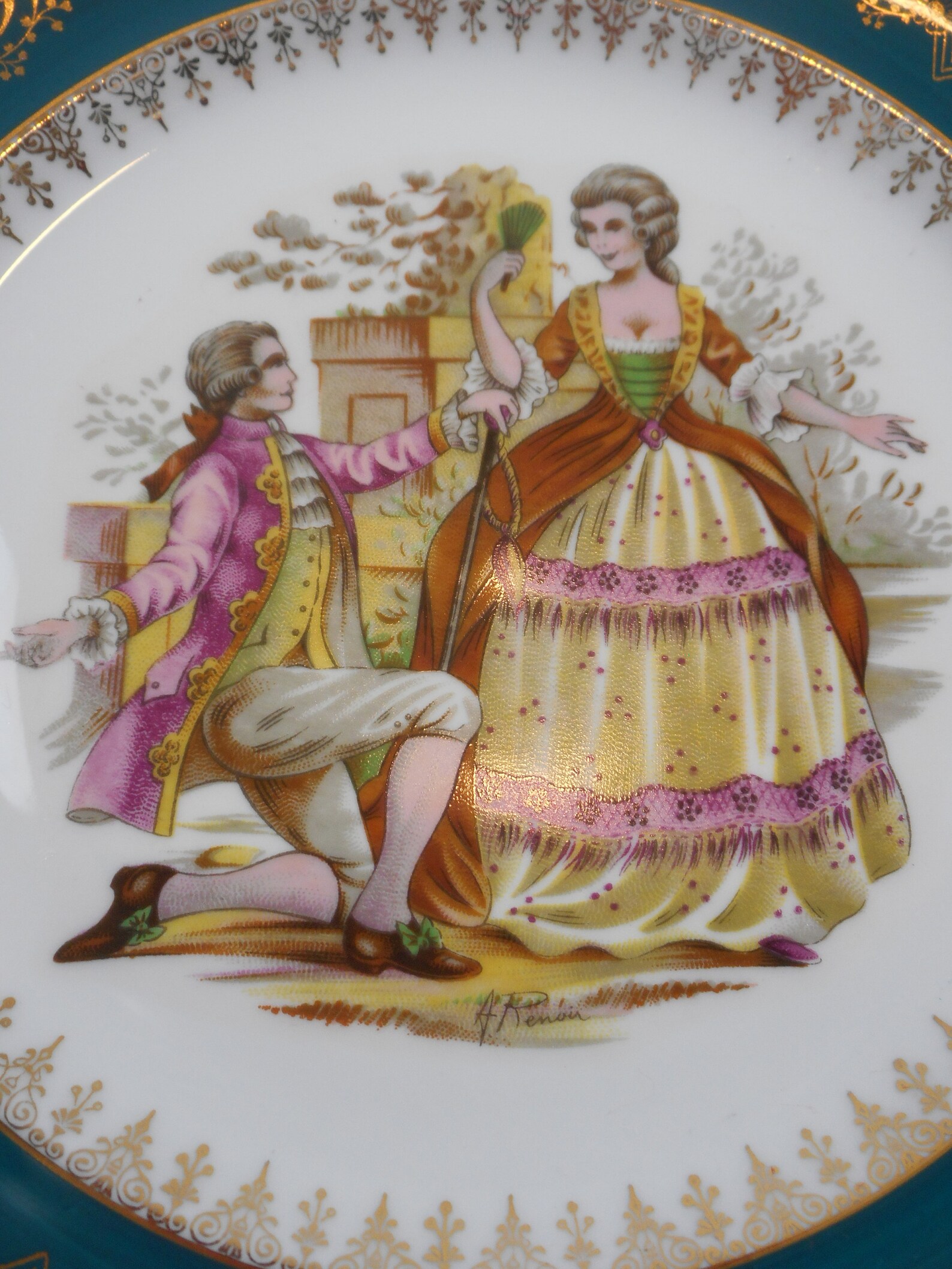 Service De Table Porcelaine Limoges – Style Baroque, Blanc, Pour 6 Personnes, Occasion