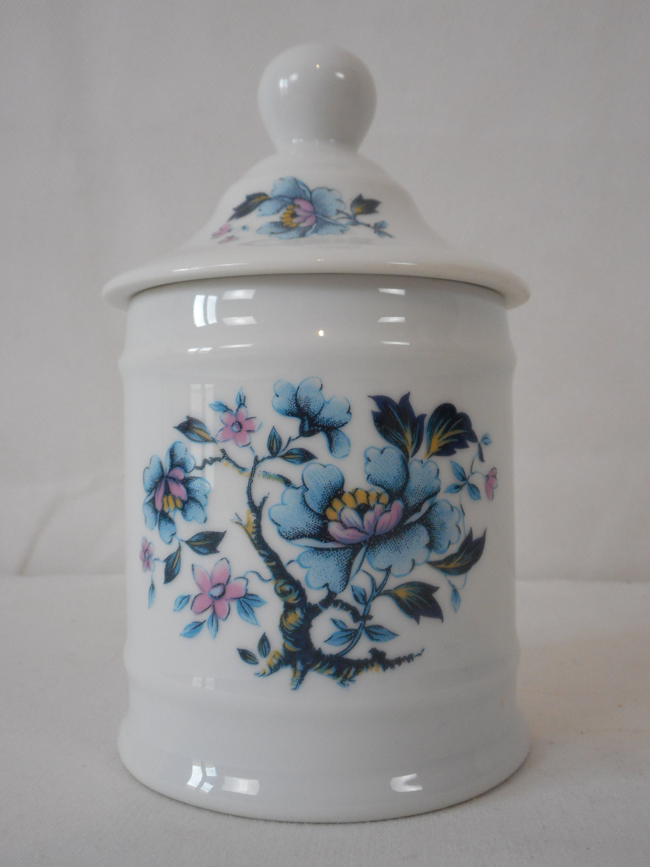 Superbe Pot de Rangement en Porcelaine Vintage Français Limoges/Boîte à Bibelots Ornement