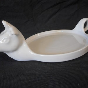 Elegant vintage French porcelain cheese / serving dish / tableware / kitchenware