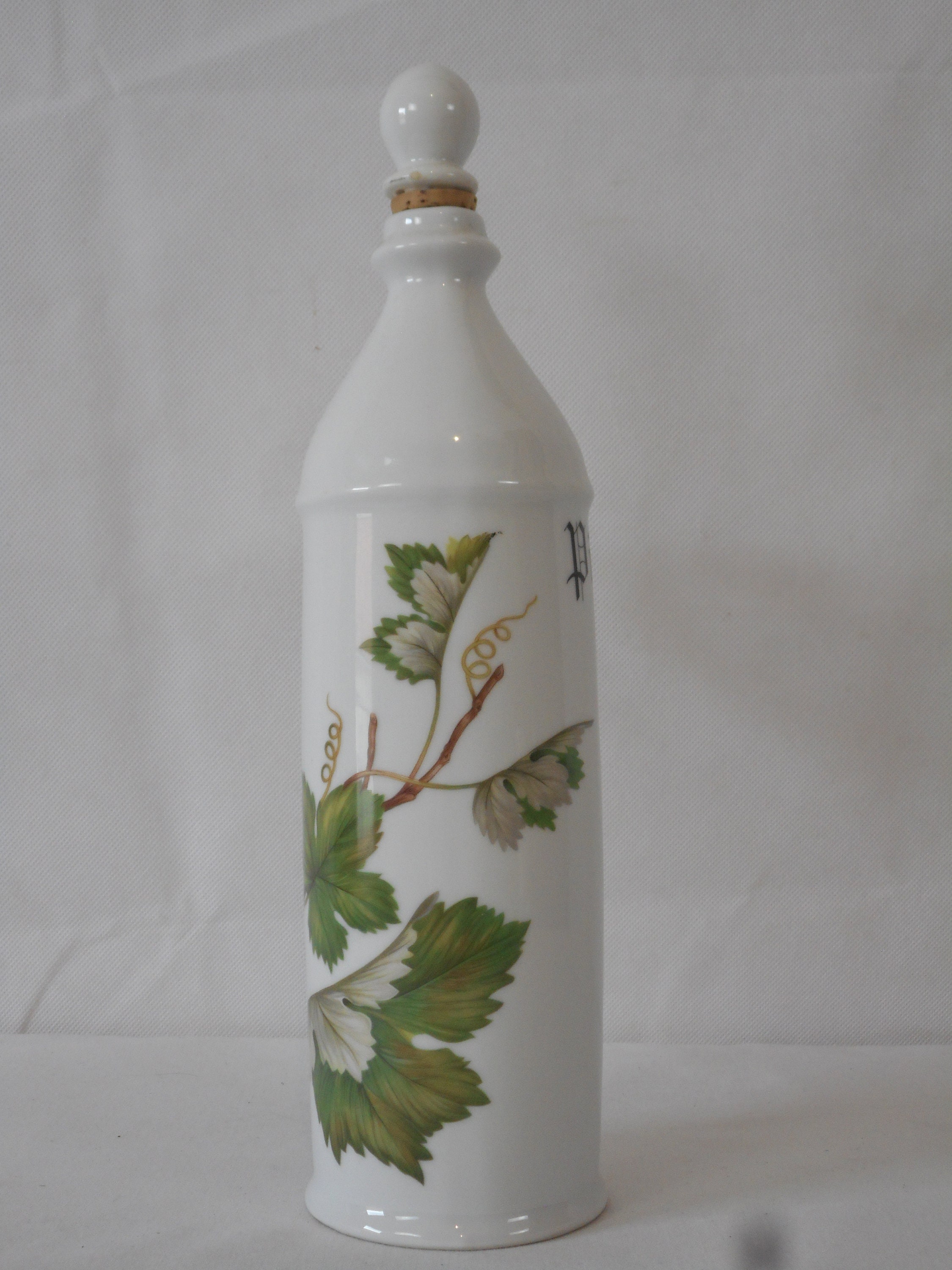 Superbe Vintage Français Pineau/Carafe en Porcelaine Pino Barware