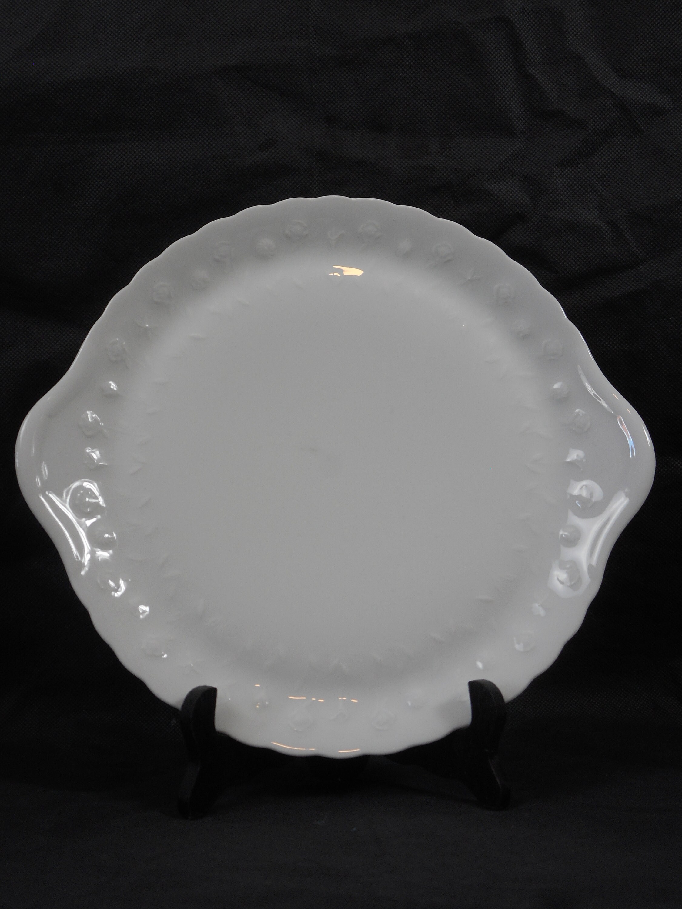 Vintage Limoges Porcelaine Nature Fromage Blanc/Gâteau Plaque de Service Estampillé