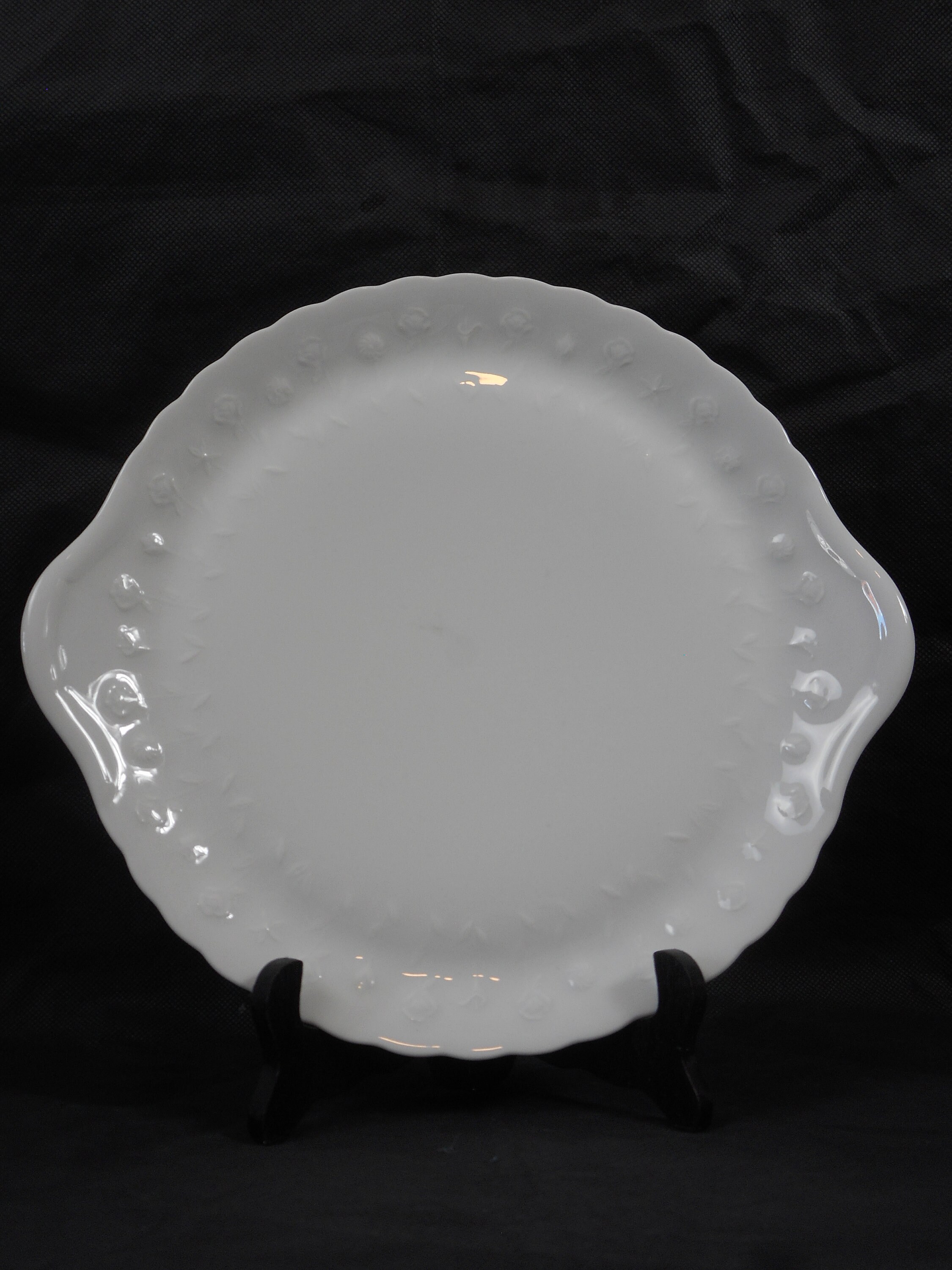 Vintage Limoges Porcelaine Nature Fromage Blanc/Gâteau Plaque de Service Estampillé