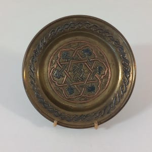 vintage klein koperen sierbordje