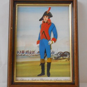 Collectable vintage French small wall mountable / free standing picture / French decor