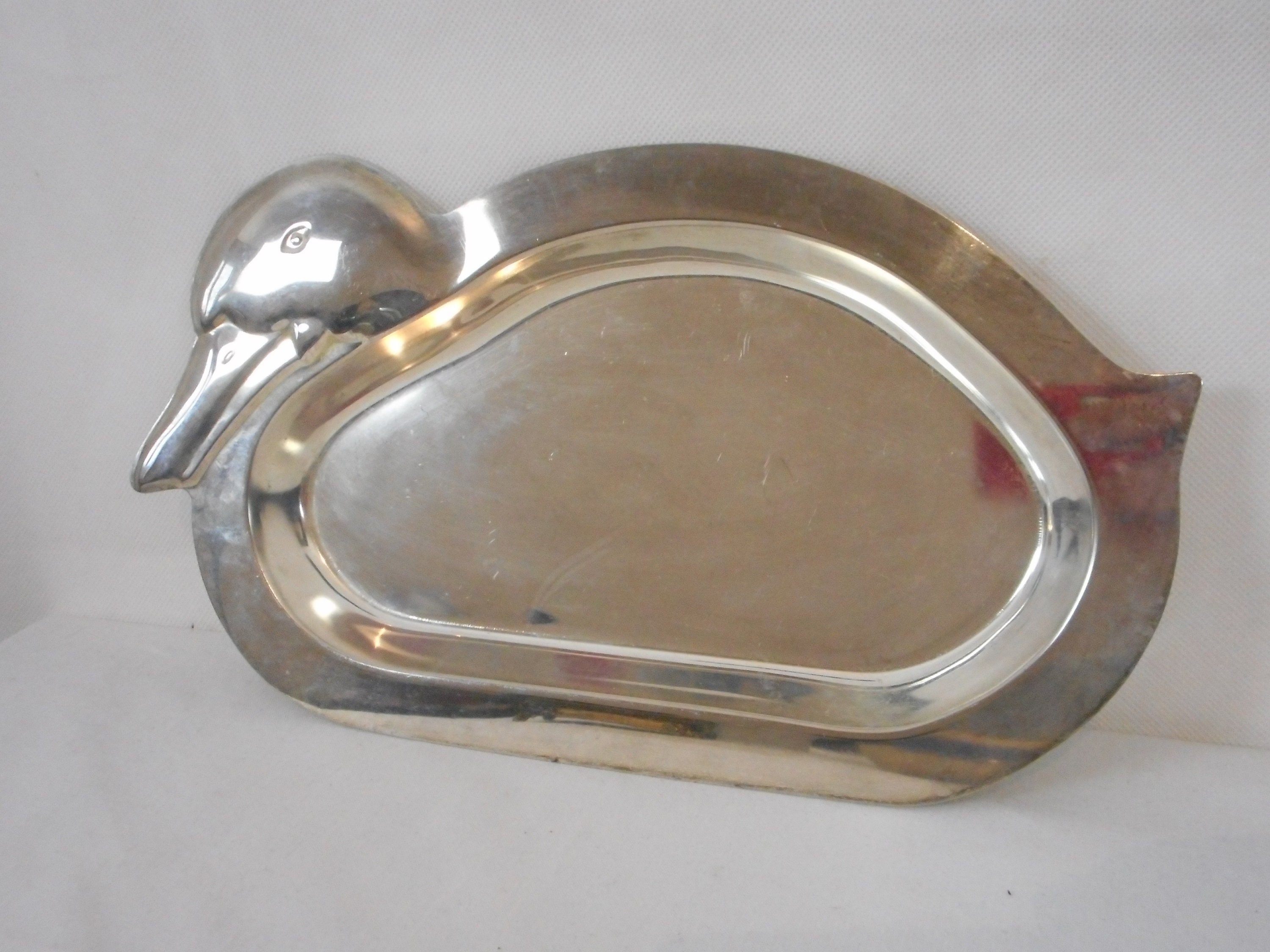 Plateau de Service Foie Gras Vintage Français Argenté/Vaisselle Ustensiles Cuisine