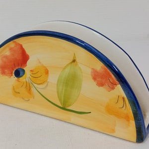 Vintage Serviettenhalter aus französischer Keramik