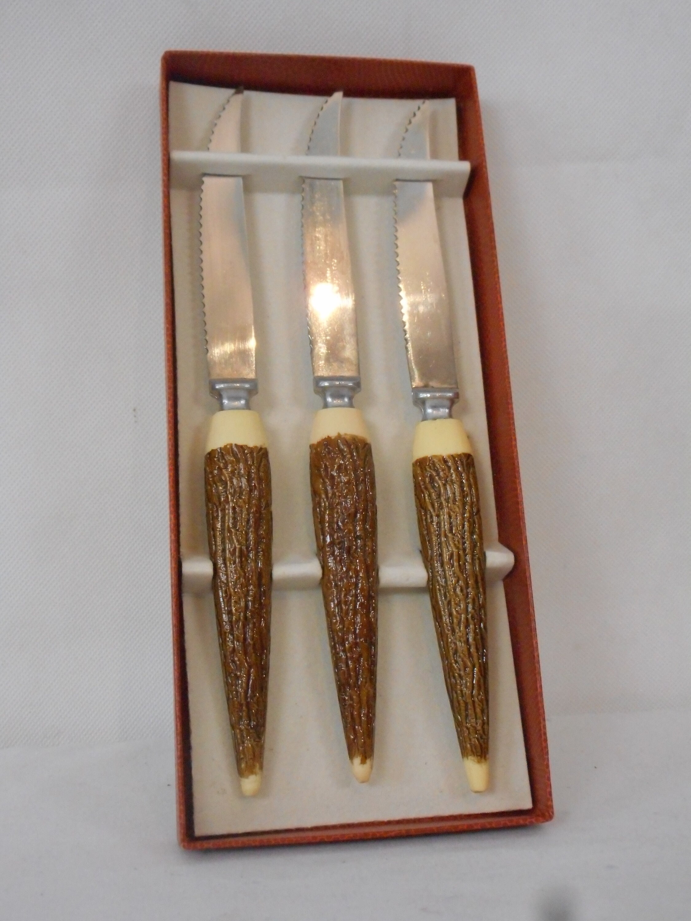 Vintage 3 Pièces Français Steak Dans La Boîte d'origine