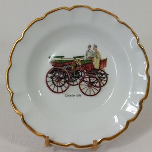 Collectable vintage French Limoges porcelain stamped table ashtray