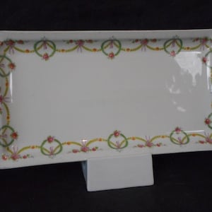 vintage porcelain cake serving plate / tray / tableware / platter