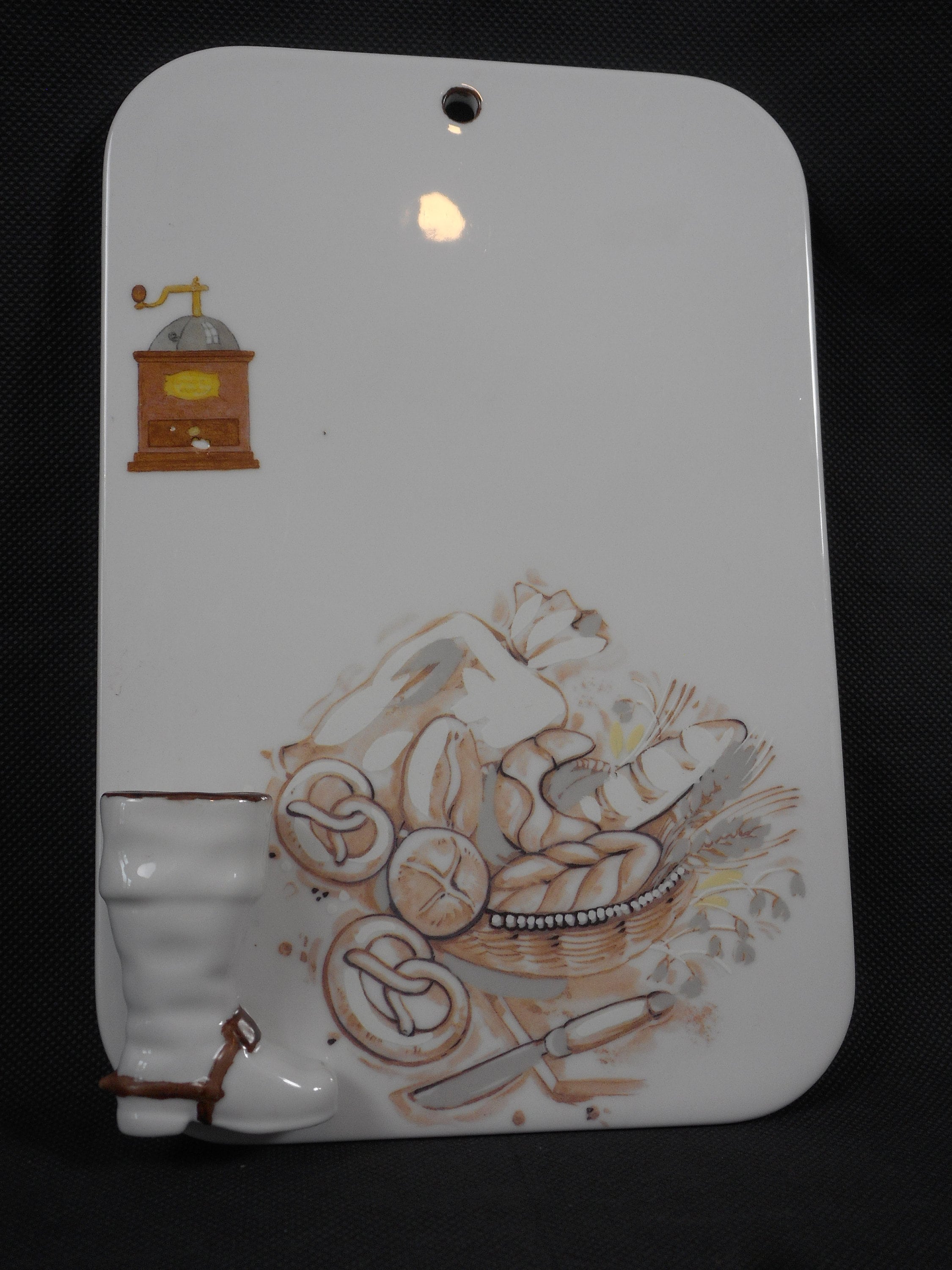 Superbe Vintage Français Murs de Porcelaine Sacs Murale Mondestable Carte Mémoire Mondable