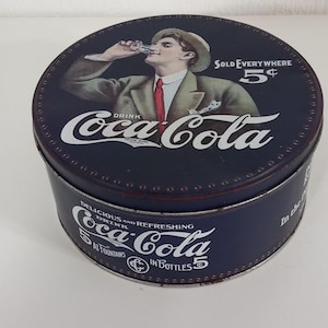 Biscuit Coca-Cola en métal / Boîte de chocolat / Boîte de rangement / Boîte de collection / Ustensiles de cuisine