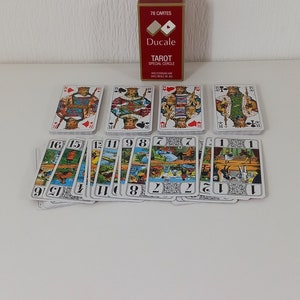 complete set vintage Franse tarotkaarten en speelkaarten / Tarot Reading