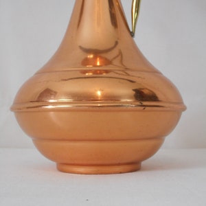 vintage French hand made copper vase / pot / ornament / jug image 8