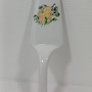 P##  vintage French porcelain cake slice / serving utensil / French Kitchen
