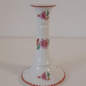 vintage Limoges France porcelain candlestick / candle holder